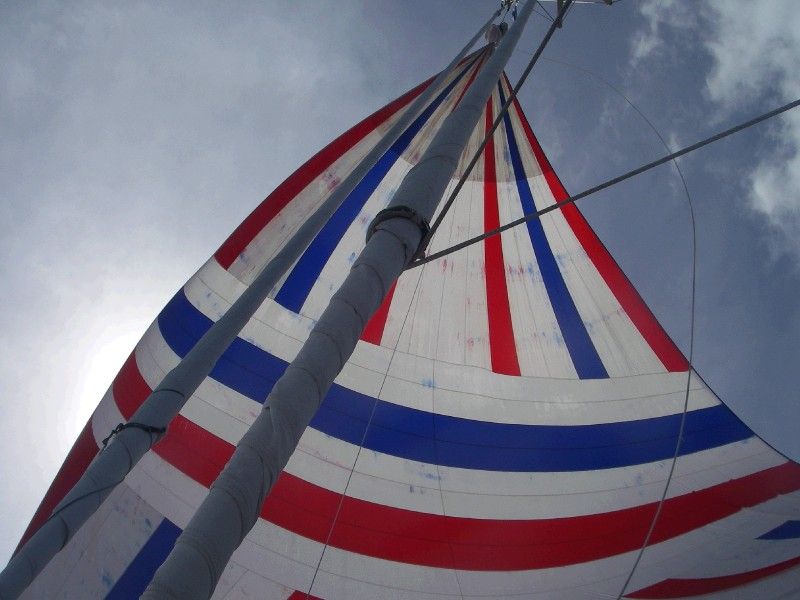 Flying the Spinnaker!