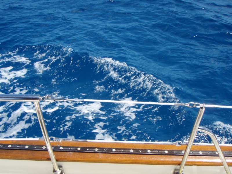Sailing in blue Water