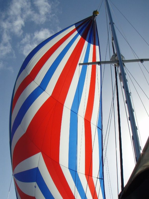 Flying the New Spinaker