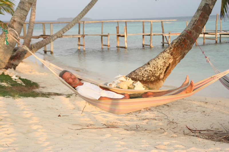 By found time for just chillin in a hammock