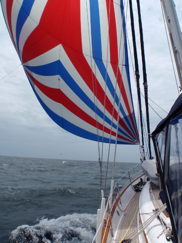 Liward with Spinaker Up