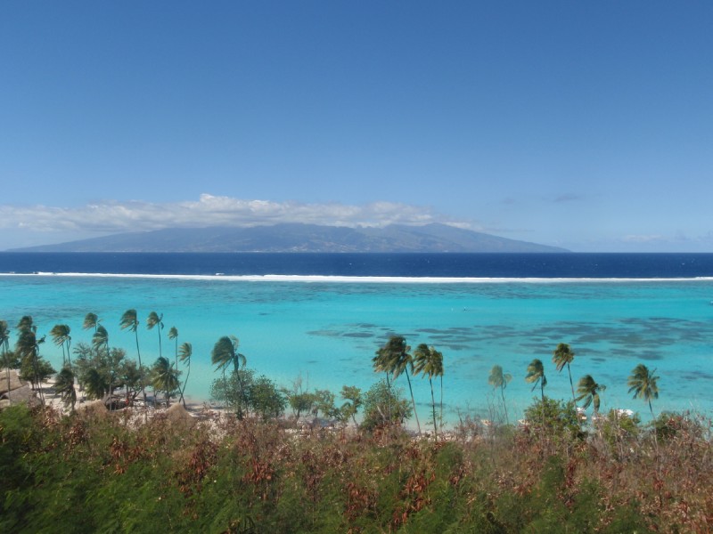 Tahiti from Moorea