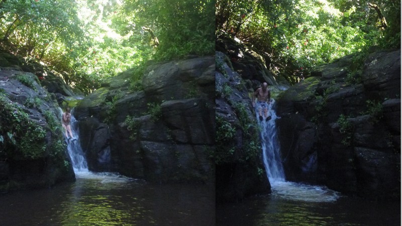 Natural Waterfall slide