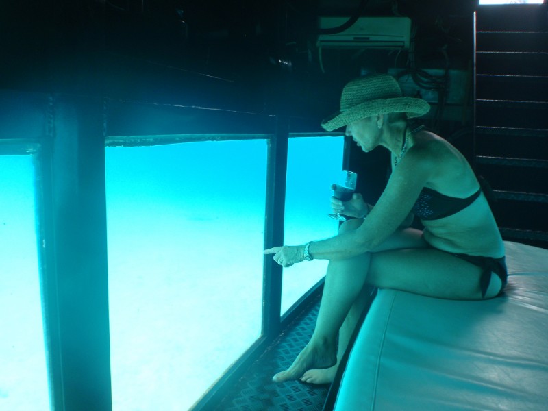 Glass Bottom Aqua Disco