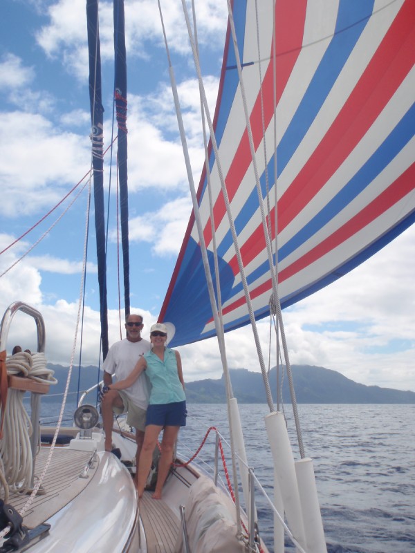 Sailing to Moorea