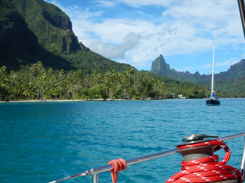 View at Breakfast Opunohu Bay Moorea