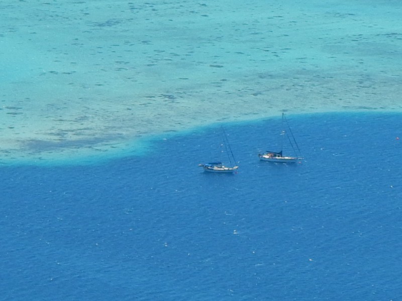 Liward from the top of Raiatea