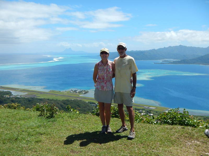 Top of Raiatea with Bora and Tahaa in the background