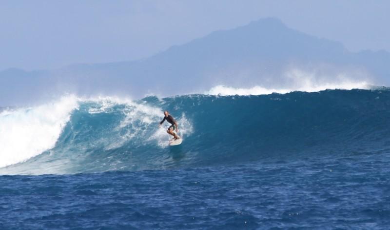 Steve Surfing Polynesia