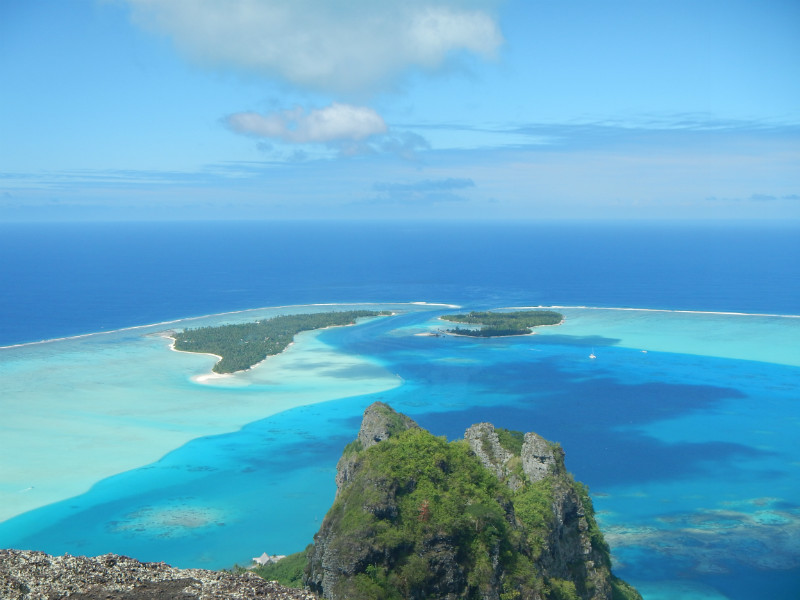 Maupiti View from the Top Mount Pahahere
