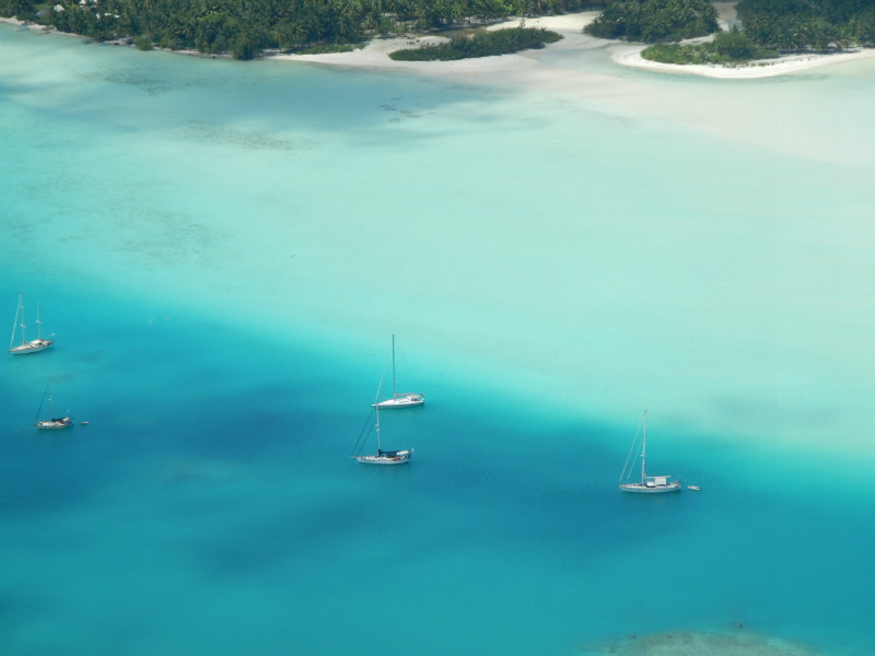 Liward in Maupiti Lagoon