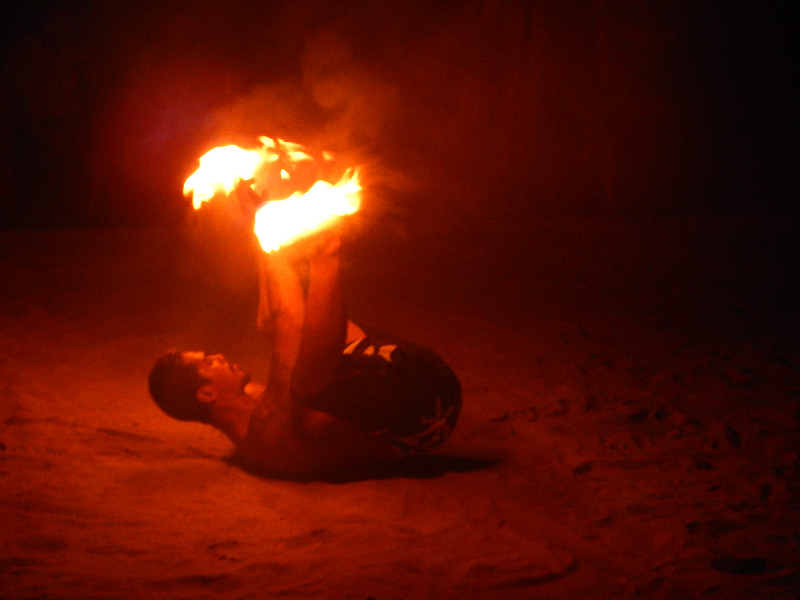 Fire Dancing in Tahaa