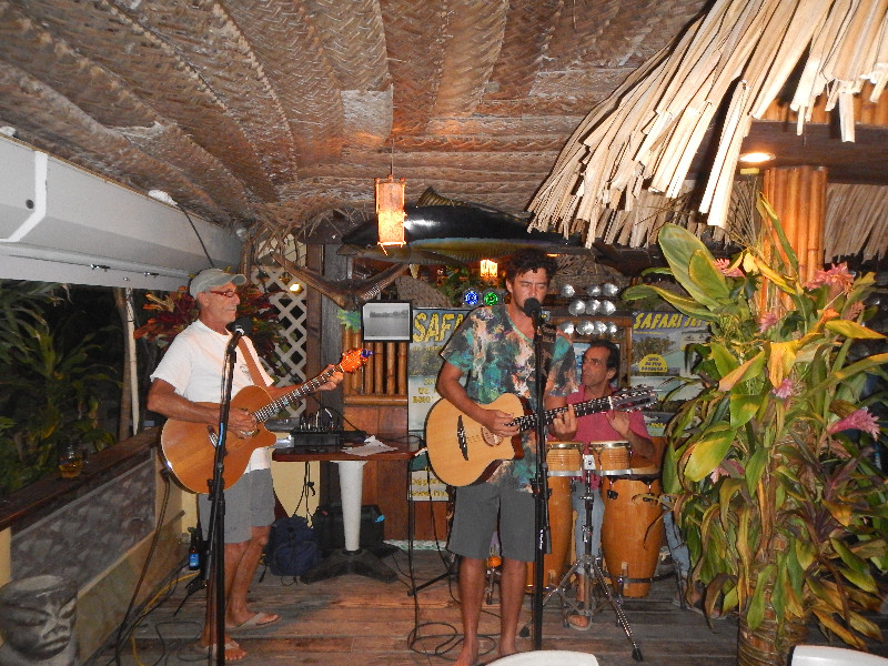 Playing at the Huanhine Yacht Club