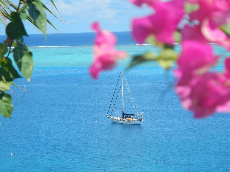 Liward at a Nice Anchorage in Huahine