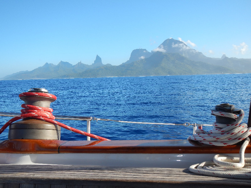 Sailing by Moorea