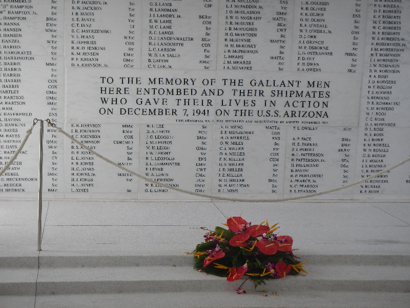 Pearl Harbor Memorial Wall