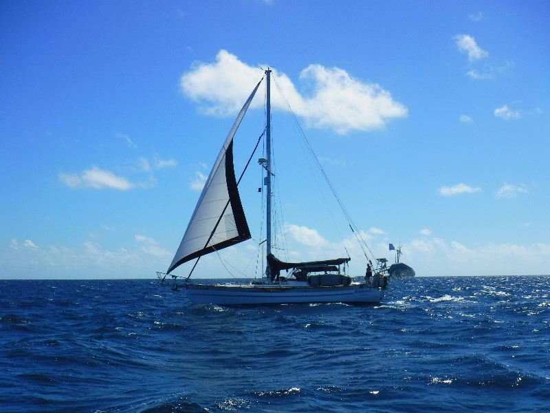 23. Sailing inside the lagoon