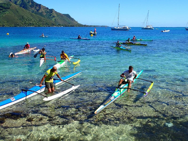 Vaa'a Race finish line