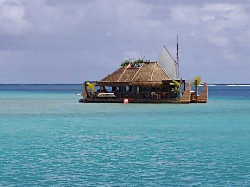 Huahine Floating Tiki Hut