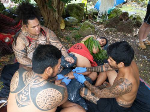 Arahurahu Marae Tattoo