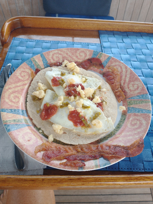 Huevos Randeros on board Liward