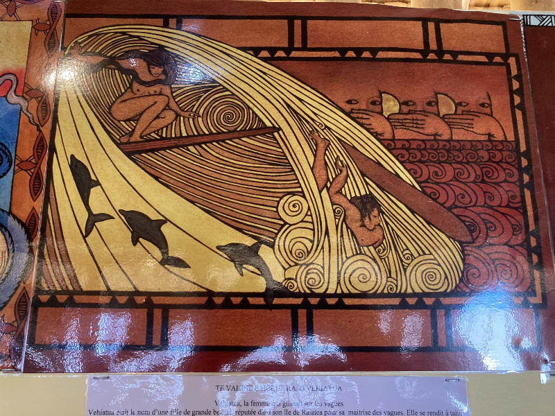 Huahine's son, Bobby Holcomb art of surfer